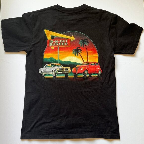 IN-N-OUT BURGER Arizona 2021 A Fresh New Year Black Collector T-Shirt Youth Sz S - Picture 7 of 10